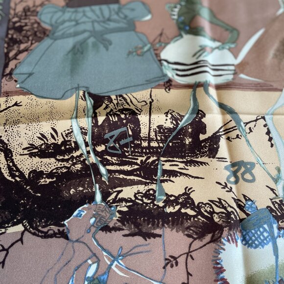 Christian Lacroix Silk Scarf – Fashion Sketch Design - Picture 13 of 15